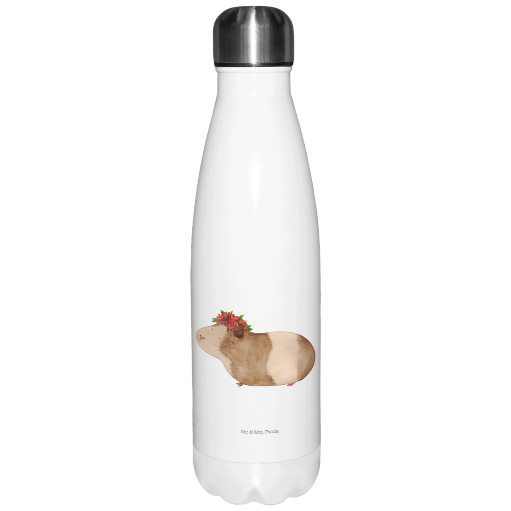 Thermosflasche Meerschweinchen weise Isolierflasche, Thermoflasche, Trinkflasche, Thermos, Edelstahl, Tiermotive, Gute Laune, lustige Sprüche, Tiere, Meerschweinchen, Meerie, Meeries, Wunder, Blumenkind, Realität, Spruch, Weisheit, Motivation, Wunderland