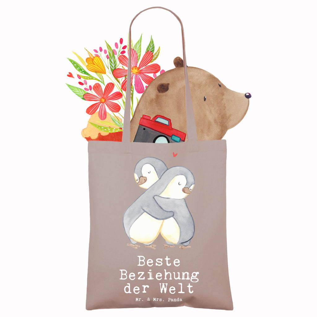 Tragetasche Pinguin Beste Beziehung der Welt Beuteltasche, Beutel, Einkaufstasche, Jutebeutel, Stoffbeutel, Tasche, Shopper, Umhängetasche, Strandtasche, Schultertasche, Stofftasche, Tragetasche, Badetasche, Jutetasche, Einkaufstüte, Laptoptasche, für, Dankeschön, Geschenk, Schenken, Geburtstag, Geburtstagsgeschenk, Geschenkidee, Danke, Bedanken, Mitbringsel, Freude machen, Geschenktipp, Beziehung, Zusammen sein, Miteinander gehen, Liebe, Verlieb, Liebesgeschenk