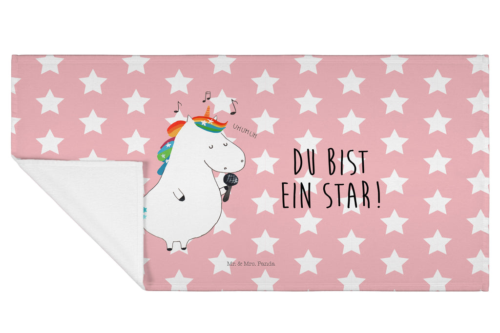 Handtuch Einhorn Sänger Handtuch, Badehandtuch, Badezimmer, Handtücher, groß, Kinder, Baby, Einhorn, Einhörner, Einhorn Deko, Pegasus, Unicorn, Glitzer, Konfetti, Party, Geburtstag, Feier, Fest, Disco, Sängerin, Sänger, Freundin