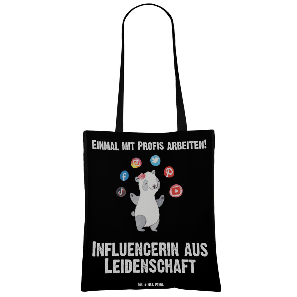 Tragetasche Influencerin aus Leidenschaft Beuteltasche, Beutel, Einkaufstasche, Jutebeutel, Stoffbeutel, Tasche, Shopper, Umhängetasche, Strandtasche, Schultertasche, Stofftasche, Tragetasche, Badetasche, Jutetasche, Einkaufstüte, Laptoptasche, Beruf, Ausbildung, Jubiläum, Abschied, Rente, Kollege, Kollegin, Geschenk, Schenken, Arbeitskollege, Mitarbeiter, Firma, Danke, Dankeschön