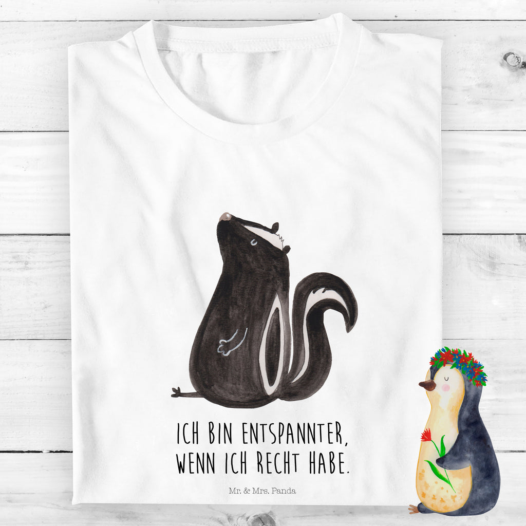 Organic Kinder T-Shirt Stinktier Sitzen Kinder T-Shirt, Kinder T-Shirt Mädchen, Kinder T-Shirt Jungen, Stinktier, Skunk, Wildtier, Raubtier, Stinker, Stinki, Spruch, Büro, Recht, Besserwisser