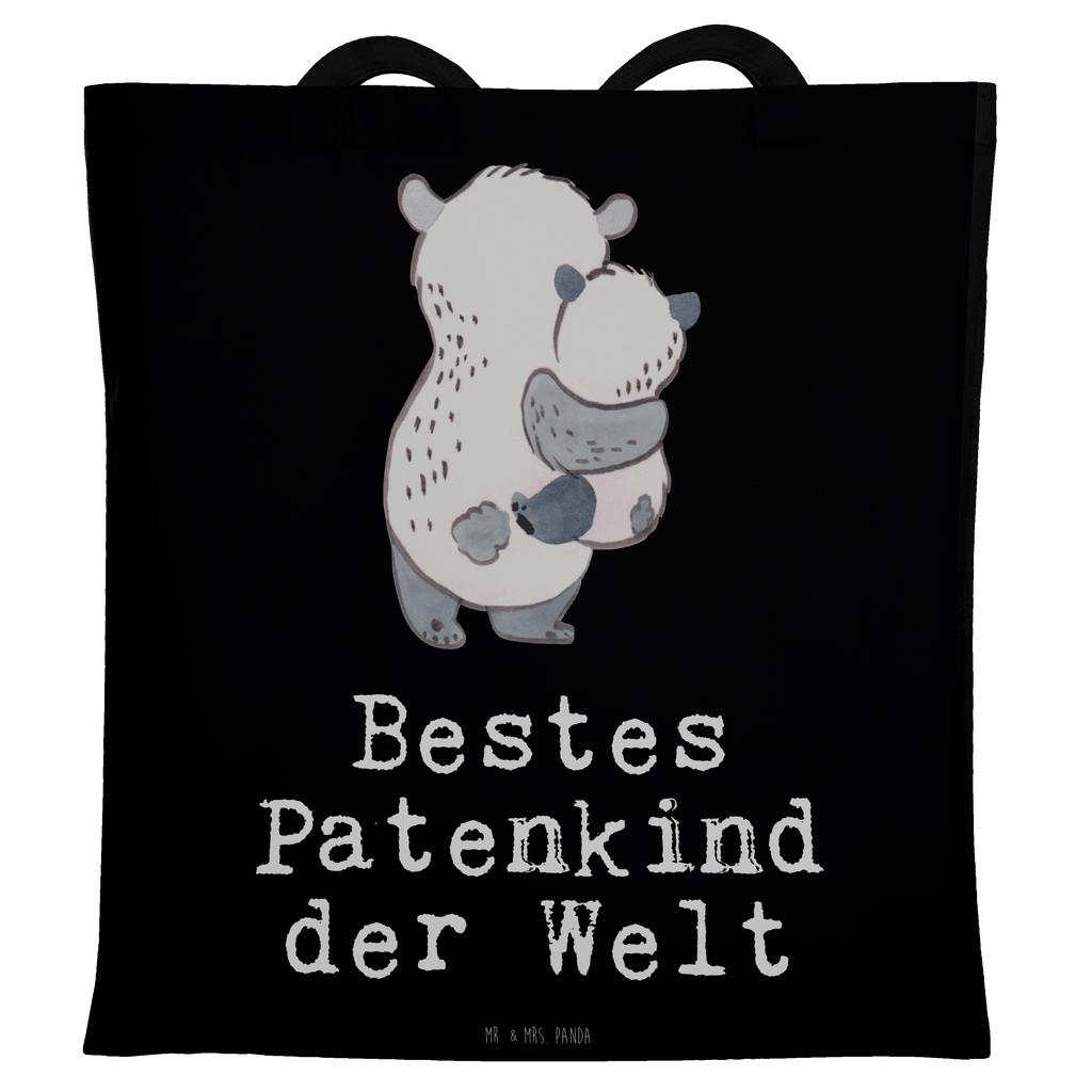 Tragetasche Panda Bestes Patenkind der Welt Beuteltasche, Beutel, Einkaufstasche, Jutebeutel, Stoffbeutel, Tasche, Shopper, Umhängetasche, Strandtasche, Schultertasche, Stofftasche, Tragetasche, Badetasche, Jutetasche, Einkaufstüte, Laptoptasche, für, Dankeschön, Geschenk, Schenken, Geburtstag, Geburtstagsgeschenk, Geschenkidee, Danke, Bedanken, Mitbringsel, Freude machen, Geschenktipp, Patenkind, Paten Kind, Pate, Taufe, Taufgeschenk, Patenonkel, Patentante, Tauffeier, Täufling, Nichte, Neffe