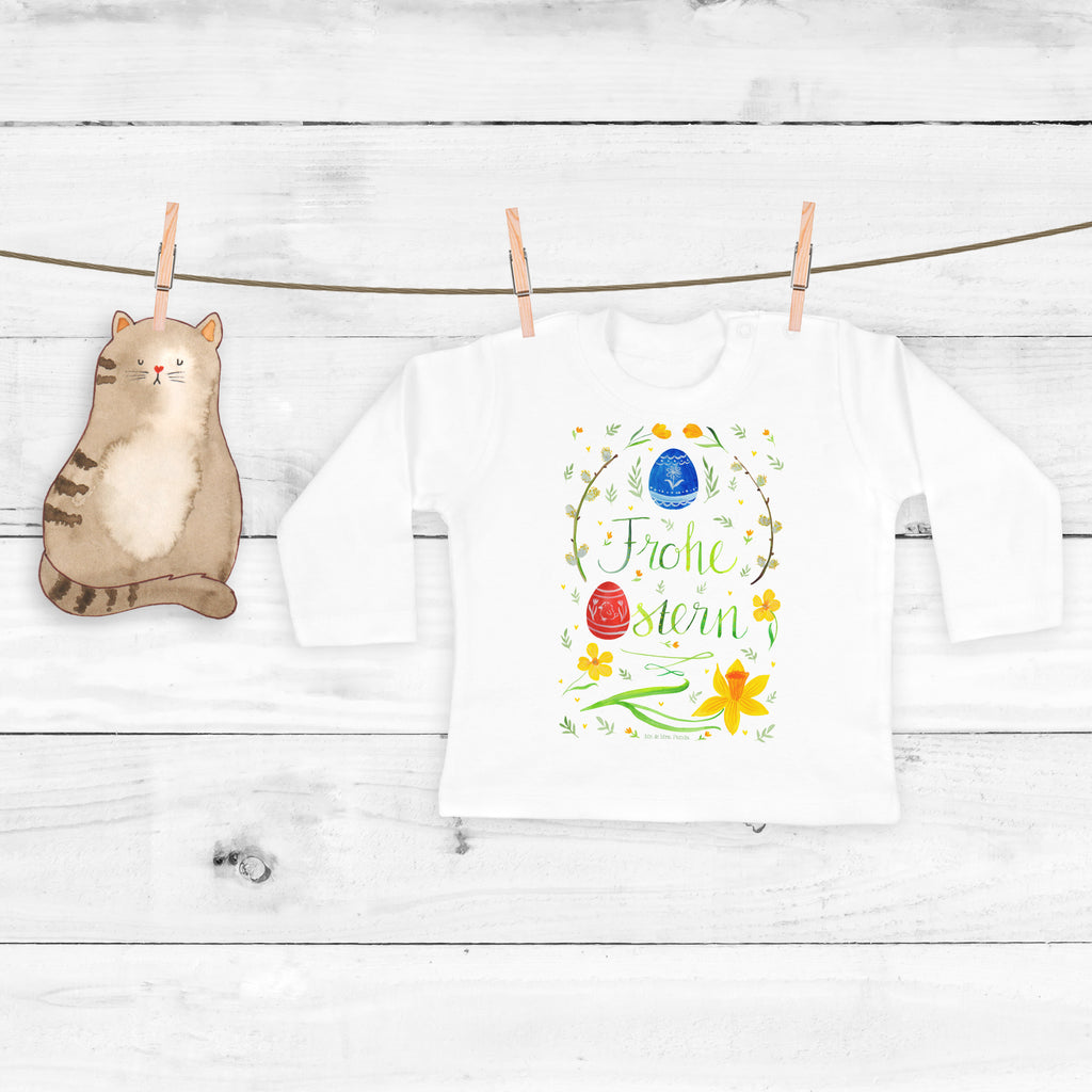 Baby Longsleeve Frohe Ostern Mädchen, Jungen, Baby, Langarm, Bio, Kleidung, Ostern, Osterhase, Ostergeschenke, Osternest, Osterdeko, Geschenke zu Ostern, Ostern Geschenk, Ostergeschenke Kinder, Ostern Kinder, Frohe Ostern, Ostergrüße, Osterblume, Osterei, bemalte Ostereier, Weidenkätzchen. Lettering