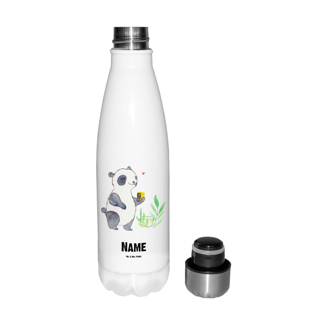 Personalisierte Thermosflasche Panda Geocaching Personalisierte Isolierflasche, Personalisierte Thermoflasche, Personalisierte Trinkflasche, Trinkflasche Mit Namen, Wunschname, Bedrucken, Namensflasche, Geschenk, Sport, Sportart, Hobby, Schenken, Danke, Dankeschön, Auszeichnung, Gewinn, Sportler, Geocaching, Schatzsuchen, GPS Schnitzeljagd, Opencaching