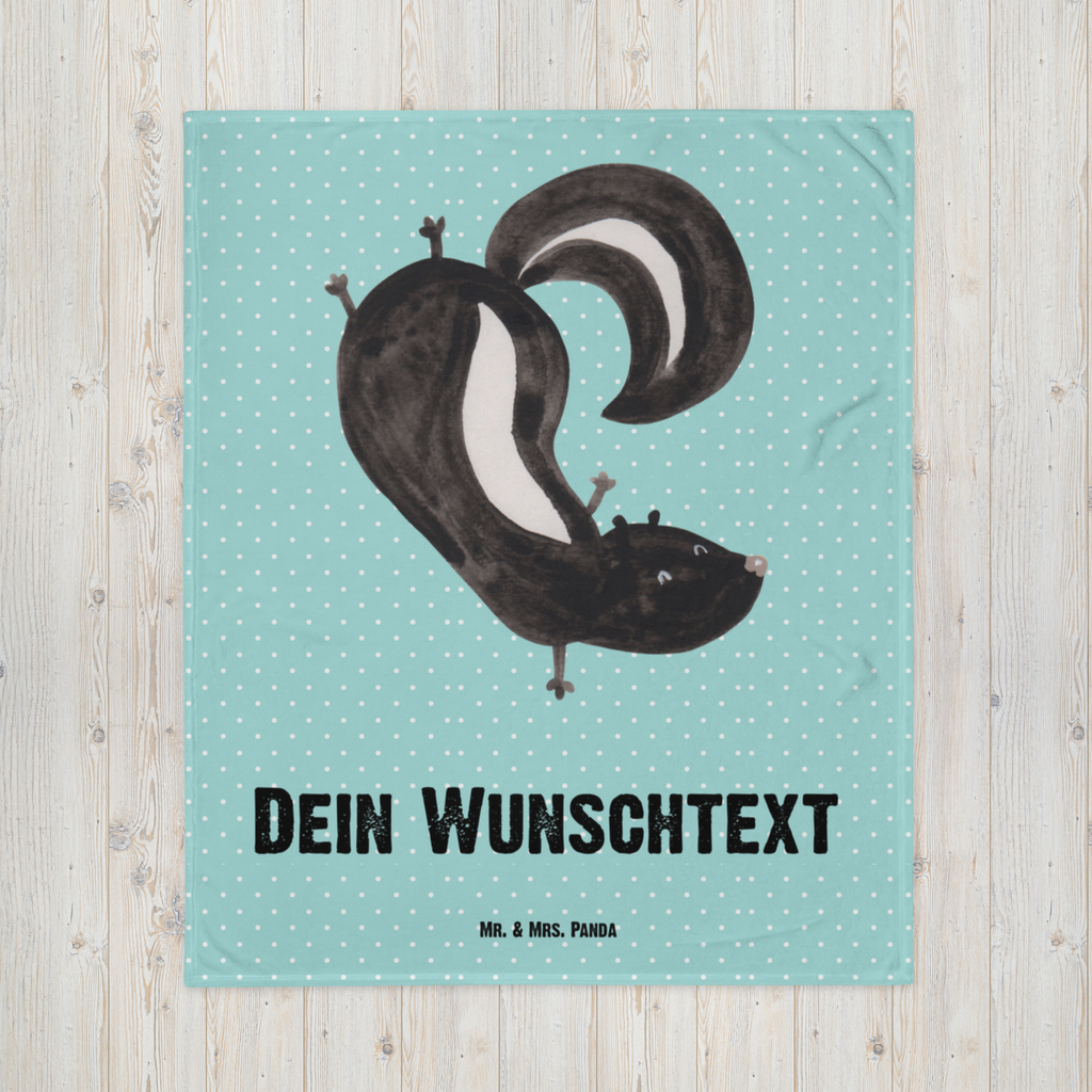 Personalisierte Decke Stinktier Handstand Personalisierte Decke, Decke mit Namen, Kuscheldecke mit Namen, Decke bedrucken, Kuscheldecke bedrucken, Stinktier, Skunk, Wildtier, Raubtier, Stinker, Stinki, Spielplatz, verpielt, Kind