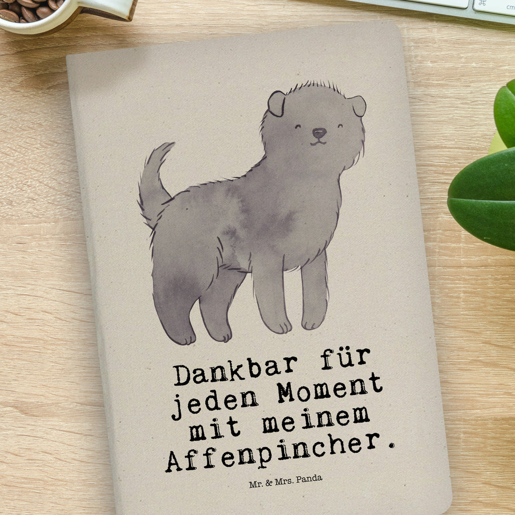 Baumwoll Notizbuch Affenpincher Moment Notizen, Eintragebuch, Tagebuch, Notizblock, Adressbuch, Journal, Kladde, Skizzenbuch, Notizheft, Schreibbuch, Schreibheft, Hund, Hunderasse, Rassehund, Hundebesitzer, Geschenk, Tierfreund, Schenken, Welpe, Affenpincher