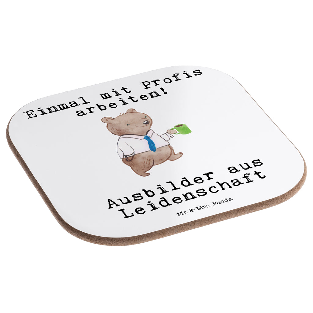 Quadratische Untersetzer Ausbilder aus Leidenschaft Untersetzer, Bierdeckel, Glasuntersetzer, Untersetzer Gläser, Getränkeuntersetzer, Untersetzer aus Holz, Untersetzer für Gläser, Korkuntersetzer, Untersetzer Holz, Holzuntersetzer, Tassen Untersetzer, Untersetzer Design, Beruf, Ausbildung, Jubiläum, Abschied, Rente, Kollege, Kollegin, Geschenk, Schenken, Arbeitskollege, Mitarbeiter, Firma, Danke, Dankeschön, Ausbilder, Tutor, Ausbilderprüfung