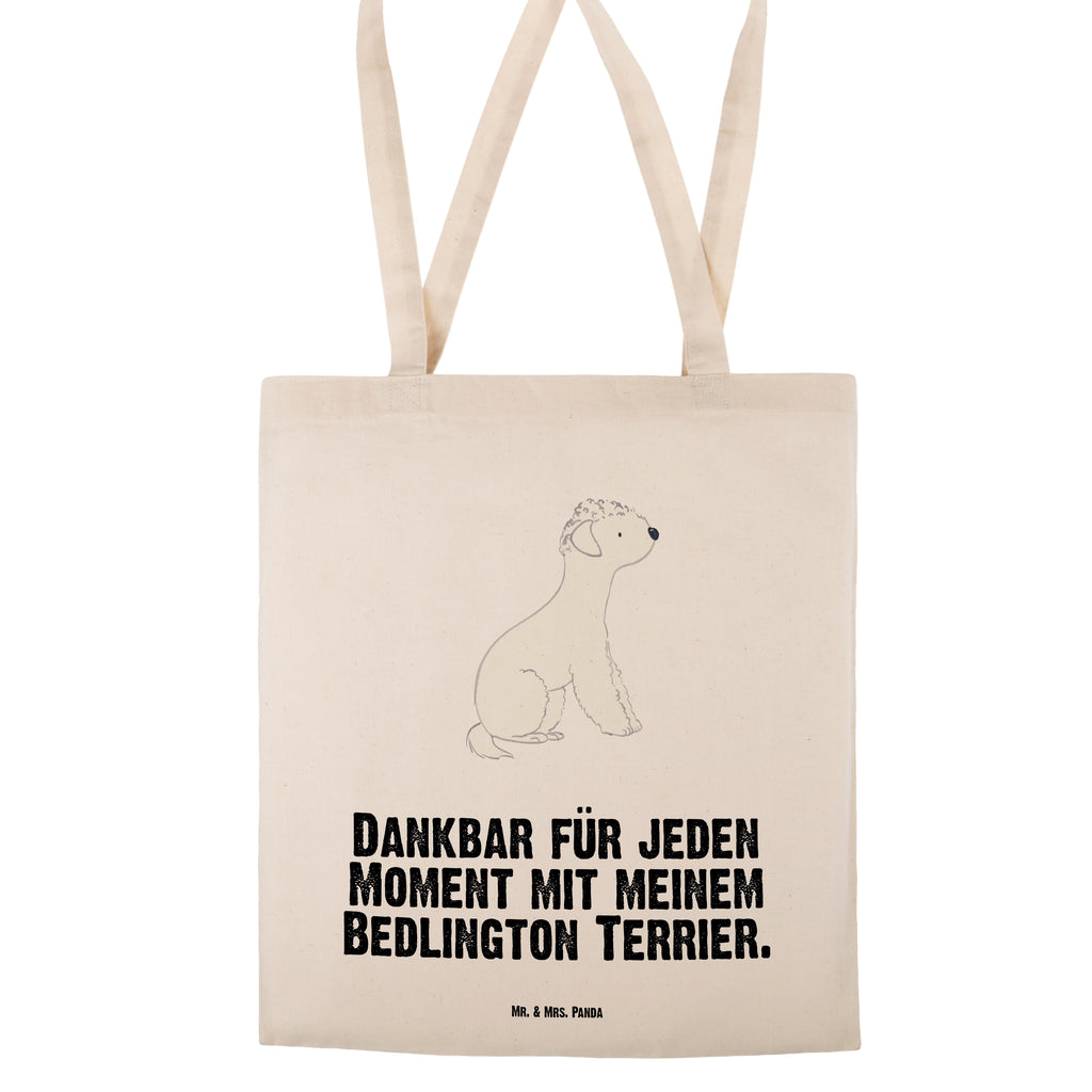 Tragetasche Bedlington Terrier Moment Beuteltasche, Beutel, Einkaufstasche, Jutebeutel, Stoffbeutel, Tasche, Shopper, Umhängetasche, Strandtasche, Schultertasche, Stofftasche, Tragetasche, Badetasche, Jutetasche, Einkaufstüte, Laptoptasche, Hund, Hunderasse, Rassehund, Hundebesitzer, Geschenk, Tierfreund, Schenken, Welpe, Bedlington Terrier, Terrier