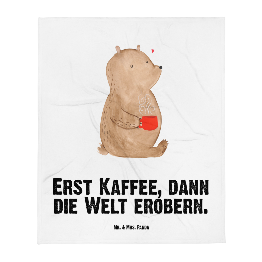 Babydecke Bär Kaffee Babydecke, Babygeschenk, Geschenk Geburt, Babyecke Kuscheldecke, Krabbeldecke, Bär, Teddy, Teddybär, Kaffee, Coffee, Bären, guten Morgen, Morgenroutine, Welt erobern, Welt retten, Motivation