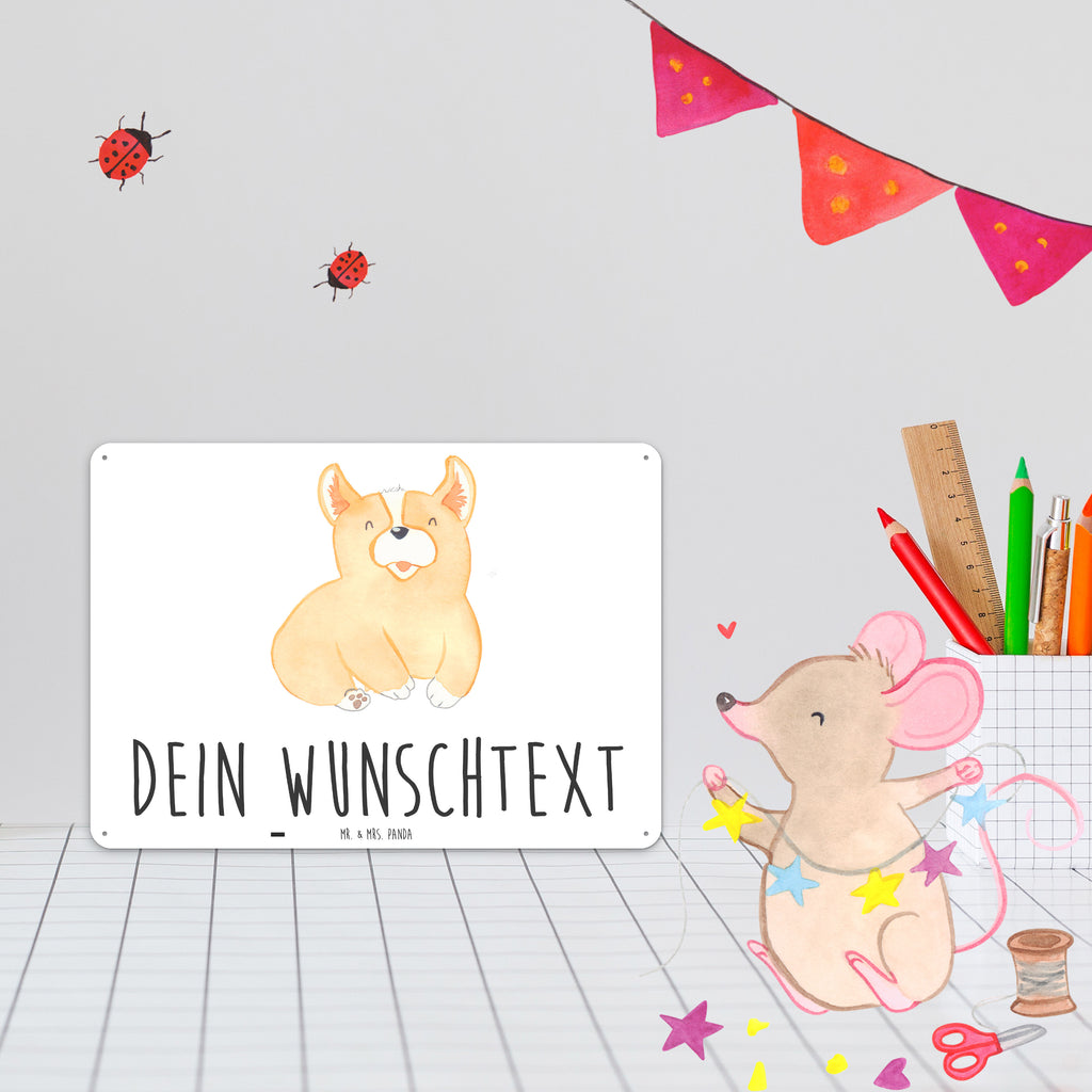 Personalisiertes Blechschild Corgie Blechschild, Metallschild, Geschenk Schild, Schild, Magnet-Metall-Schild, Deko Schild, Wandschild, Wand-Dekoration, Türschild, Hund, Hundemotiv, Haustier, Hunderasse, Tierliebhaber, Hundebesitzer, Sprüche, Corgie, Welsh Corgie Pembroke, britisch, Motivation, Spruch, Hundespruch, Lebensfreude