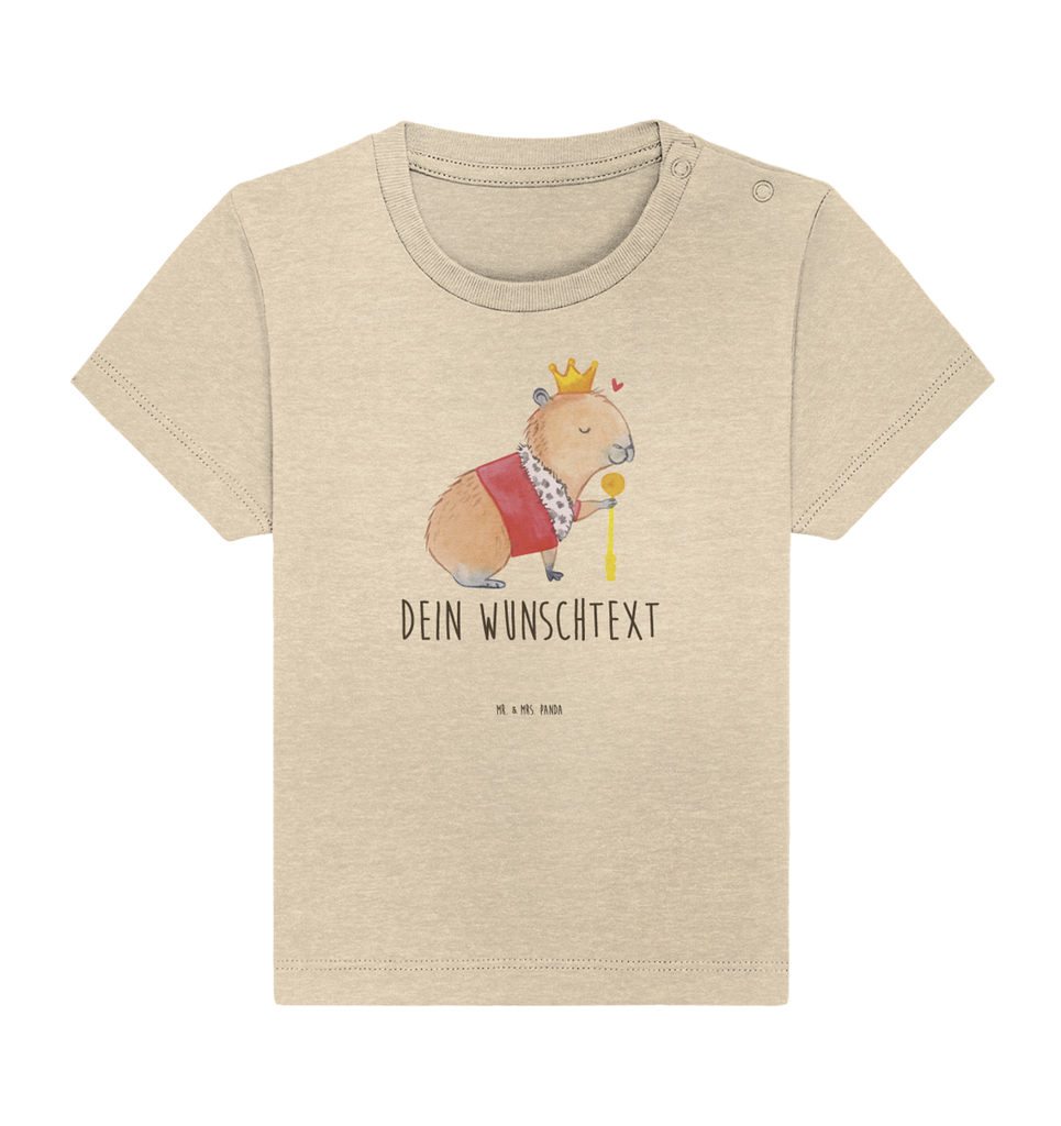 Personalisiertes Baby Shirt Capybara König Personalisiertes Baby T-Shirt, Personalisiertes Jungen Baby T-Shirt, Personalisiertes Mädchen Baby T-Shirt, Personalisiertes Shirt, Tiermotive, Gute Laune, lustige Sprüche, Tiere, Capybara, König