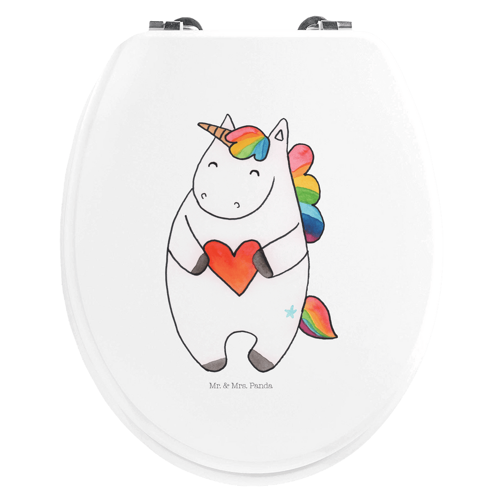 Motiv WC Sitz Einhorn Herz Klobrille, Klodeckel, Toilettendeckel, WC-Sitz, Toilette, Einhorn, Einhörner, Einhorn Deko, Pegasus, Unicorn, Herz, schlimm, böse, witzig, lustig, Freundin, anders, bunt