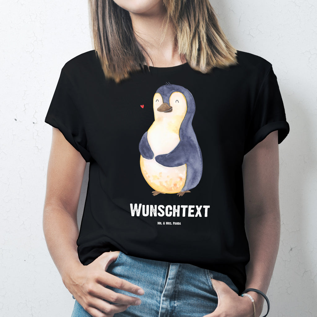 Personalisiertes T-Shirt Pinguin Diät T-Shirt Personalisiert, T-Shirt mit Namen, T-Shirt mit Aufruck, Männer, Frauen, Pinguin, Pinguine, Diät, Abnehmen, Abspecken, Gewicht, Motivation, Selbstliebe, Körperliebe, Selbstrespekt