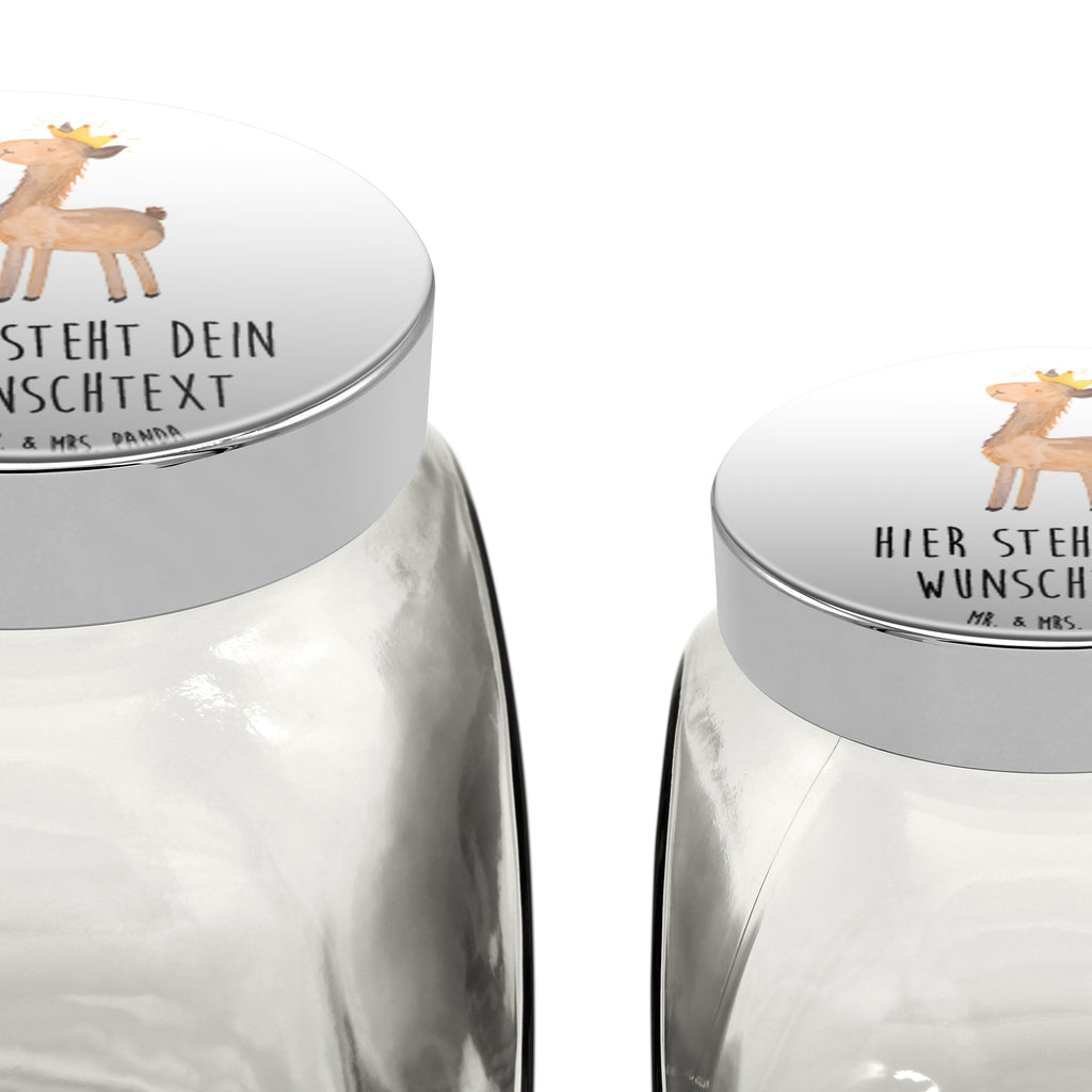 Personalisiertes Bonbonglas Lama König Vorratsdose, Vorratsbehälter, Süßigkeitenglas, Süßigkeitendose, Kaffeedose, Müslidose, Teedose, Keksbehälter, Keksedose, Glasdose, Glasbälter, Vorratsglas, Küchenbehälter, Aufbewahrungsdose, Aufbewahungsglas, Gewürzdose, Küchenorganizer, Snackdose, Lama, Alpaka, Lamas, König, Königin, Freundin, Mama, Papa, Büro Kollege, Kollegin, Chef, Vorgesetzter, Abi, Abitur