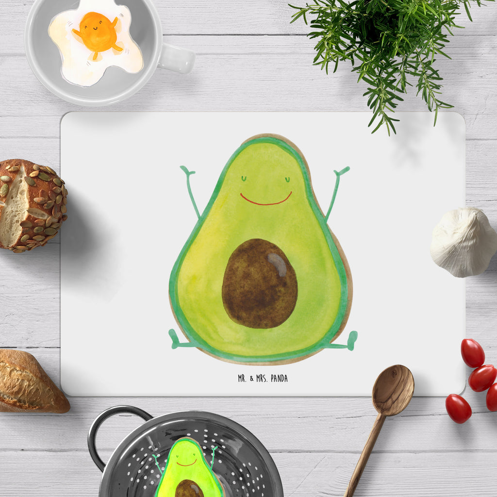 Tischset Avocado Happy Tischset, Tischuntersetzer, Platzset, Tischsets abwaschbar, Tischunterlage, Avocado, Veggie, Vegan, Gesund, Chaos