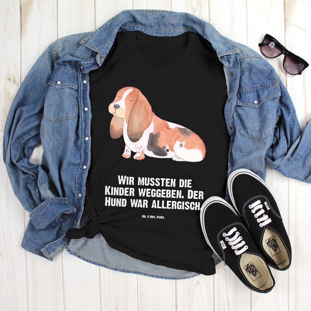 T-Shirt Standard Hund Basset Hound T-Shirt, Shirt, Tshirt, Lustiges T-Shirt, T-Shirt mit Spruch, Party, Junggesellenabschied, Jubiläum, Geburstag, Herrn, Damen, Männer, Frauen, Schlafshirt, Nachthemd, Sprüche, Hund, Hundemotiv, Haustier, Hunderasse, Tierliebhaber, Hundebesitzer, Basset Hound, Basset, Hundeliebe, kinderlos