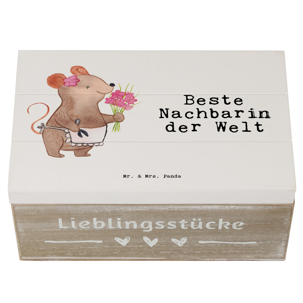 Holzkiste Maus Beste Nachbarin der Welt Holzkiste, Kiste, Schatzkiste, Truhe, Schatulle, XXL, Erinnerungsbox, Erinnerungskiste, Dekokiste, Aufbewahrungsbox, Geschenkbox, Geschenkdose, für, Dankeschön, Geschenk, Schenken, Geburtstag, Geburtstagsgeschenk, Geschenkidee, Danke, Bedanken, Mitbringsel, Freude machen, Geschenktipp, Nachbarin, Nachbarn, Nachbarschaft, Freundin, Angrenzer, Anwohnerin, Bewohnerin, Freundschaft