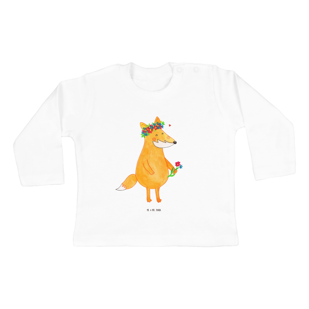 Baby Longsleeve Fuchs Blumenliebe Mädchen, Jungen, Baby, Langarm, Bio, Kleidung, Fuchs, Füchse, Fox, Liebe, Freundin, Fuchsmädchen, Blumenmädchen, Freundinnen, Liebesbeweis, Blume, Blumen, Motivation, Freude, ich, mich, Selbstliebe