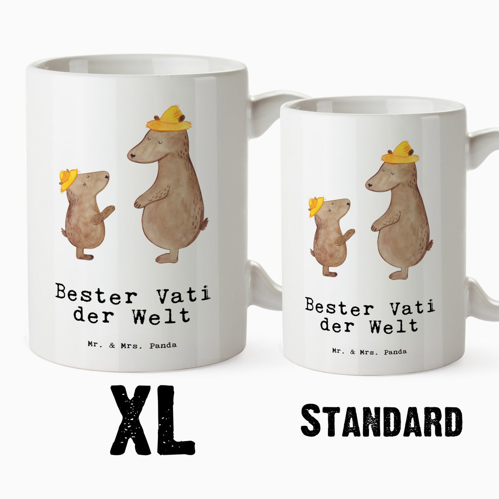 XL Tasse Bär Bester Vati der Welt XL Tasse, Große Tasse, Grosse Kaffeetasse, XL Becher, XL Teetasse, spülmaschinenfest, Jumbo Tasse, Groß, für, Dankeschön, Geschenk, Schenken, Geburtstag, Geburtstagsgeschenk, Geschenkidee, Danke, Bedanken, Mitbringsel, Freude machen, Geschenktipp, Vater, Papa, Dad, Daddy, Paps, Papi, Vati, Eltern, Geschenk Vater, Mann, Familie, Bester, Kleinigkeit