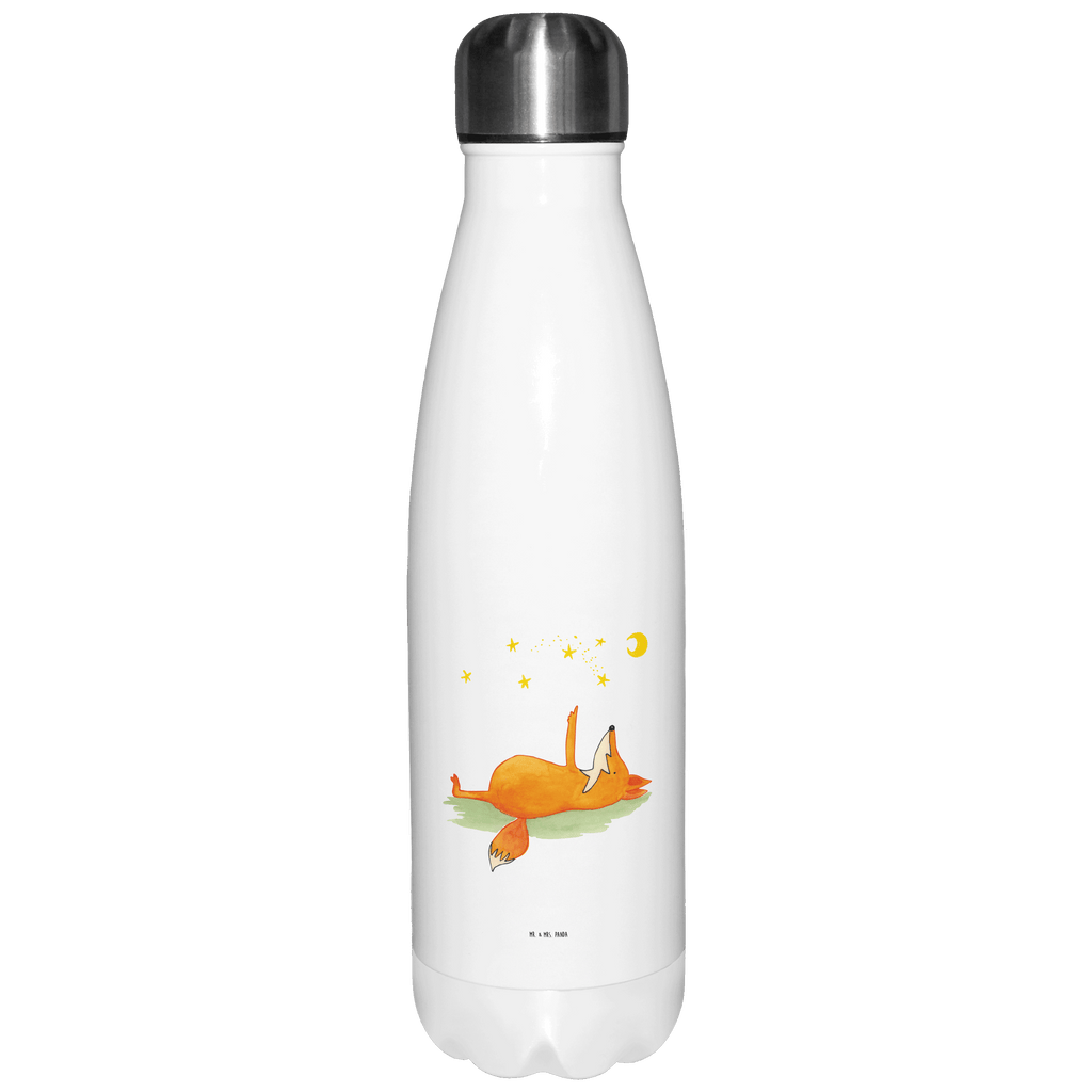 Thermosflasche Fuchs Sterne Isolierflasche, Thermoflasche, Trinkflasche, Thermos, Edelstahl, Fuchs, Füchse, tröstende Worte, Spruch positiv, Spruch schön, Romantik, Always Look on the Bright Side of Life