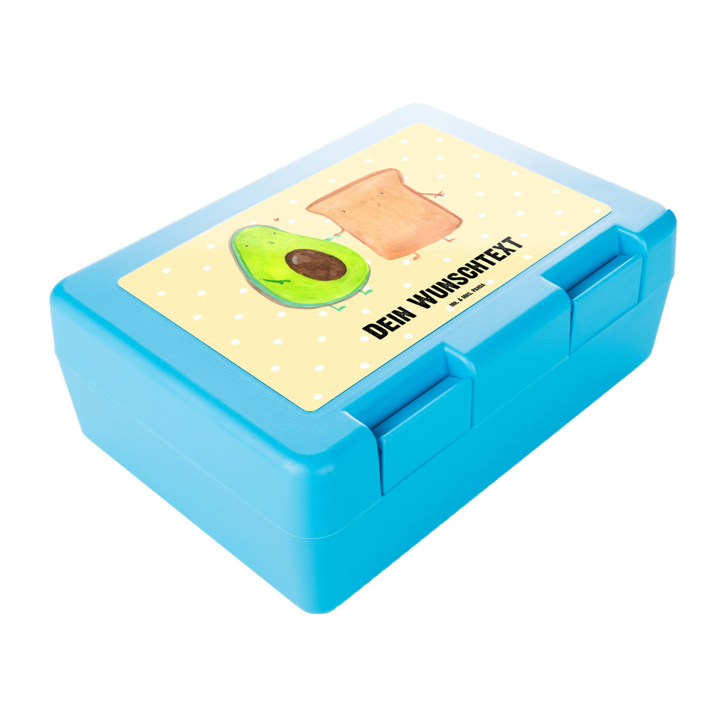 Personalisierte Brotdose Avocado + Toast Brotdose personalisiert, Brotbox, Snackbox, Lunch box, Butterbrotdose, Brotzeitbox, Avocado, Veggie, Vegan, Gesund, Toast, Toastbrot, Liebespaar, Pärchen, Freund, Freundin, Verlobt, Verlobungsparty, Hochzeit, Hochzeitsgeschenk, Jahrestag, Jahrestagsgeschenk