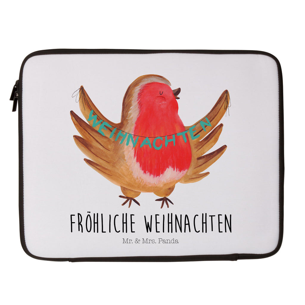 Notebook Tasche Rotkehlchen Weihnachten Notebook Tasche, Laptop, Computertasche, Tasche, Notebook-Tasche, Notebook-Reisehülle, Notebook Schutz, Winter, Weihnachten, Weihnachtsdeko, Nikolaus, Advent, Heiligabend, Wintermotiv, Frohe Weihnachten, Weihnachtsmotiv, Weihnachtsgruß, Vogel, xmas