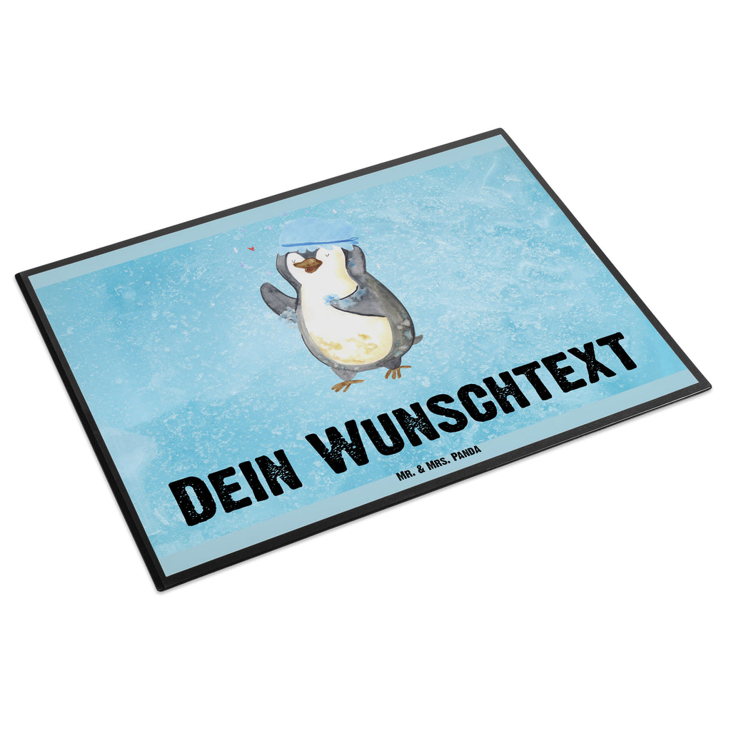 Personalisierte Schreibtischunterlage Pinguin duscht Personalisierte Schreibunterlage, Personalisierte Schreibtischauflage, Personalisierte Schreibtisch Unterlagen, Schreibunterlage mit Namen, Schreibtischauflage  mit Namen, Schreibtisch Unterlagen mit Namen, Selbst gestalten, Namensaufdruck, Namenspersonalisierung, Pinguin, Pinguine, Dusche, duschen, Lebensmotto, Motivation, Neustart, Neuanfang, glücklich sein