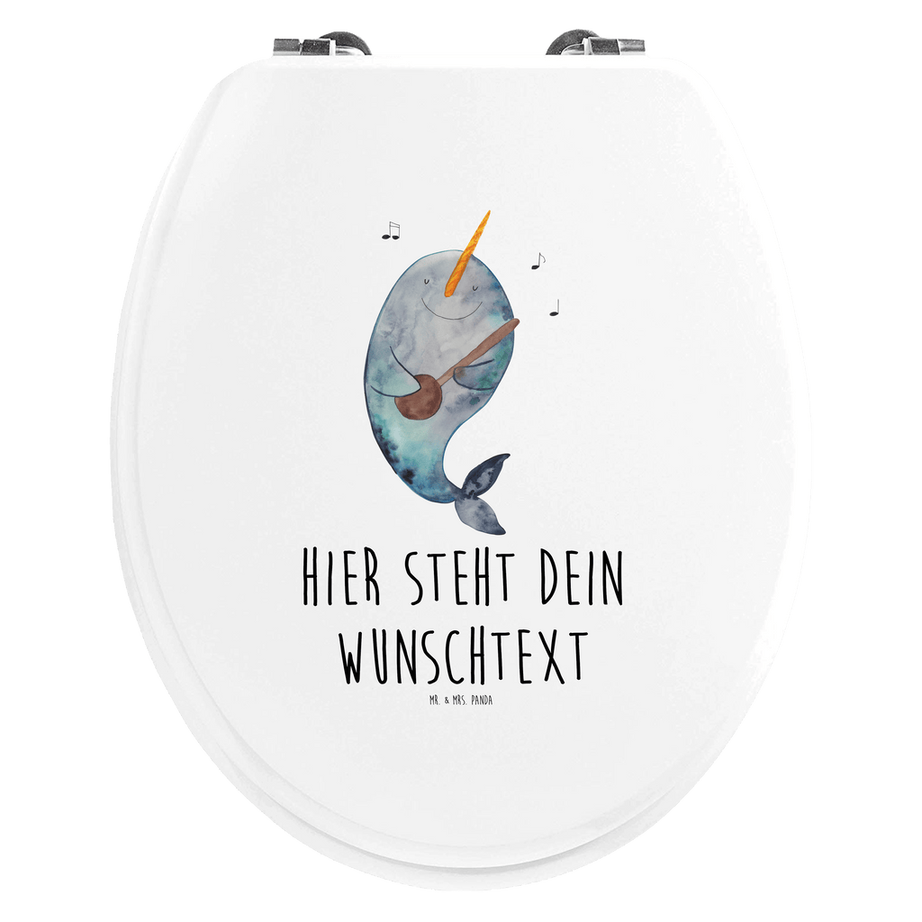 Personalisierter WC Sitz Motiv Narwal Gitarre Personalisierte Klobrille, Personalisierter Klodeckel, Personalisierter Toilettendeckel, Personalisierter WC-Sitz, Toilettendeckel mit Namen, WC Sitz mit Namen, Meerestiere, Meer, Urlaub, Narwal, Wal, Tanzen, Probleme, Problemlösung, Frust, Gespräche, Gitarre