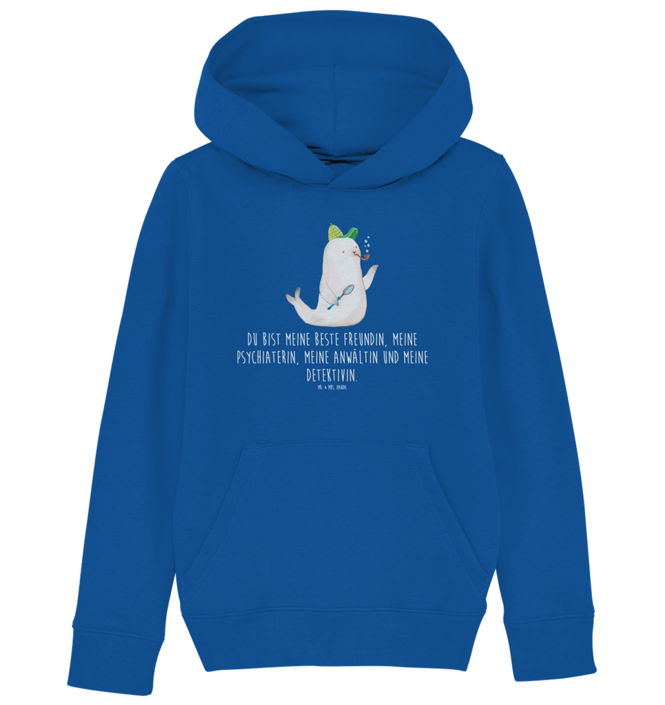 Organic Kinder Hoodie Robbe Sherlock Kinder Hoodie, Kapuzenpullover, Kinder Oberteil, Mädchen Hoodie, Jungen Hoodie, Mädchen Kapuzenpullover, Jungen Kapuzenpullover, Mädchen Kleidung, Jungen Kleidung, Mädchen Oberteil, Jungen Oberteil, Tiermotive, Gute Laune, lustige Sprüche, Tiere