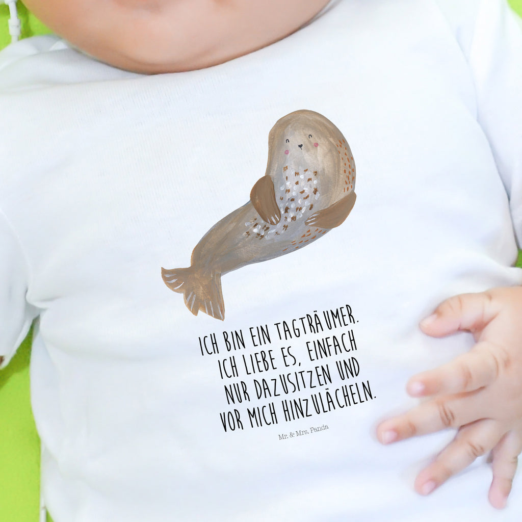 Organic Baby Shirt Robbe Lachen Baby T-Shirt, Jungen Baby T-Shirt, Mädchen Baby T-Shirt, Shirt, Tiermotive, Gute Laune, lustige Sprüche, Tiere, Robbe, Robben, Seehund, Strand, Meerestier, Ostsee, Nordsee