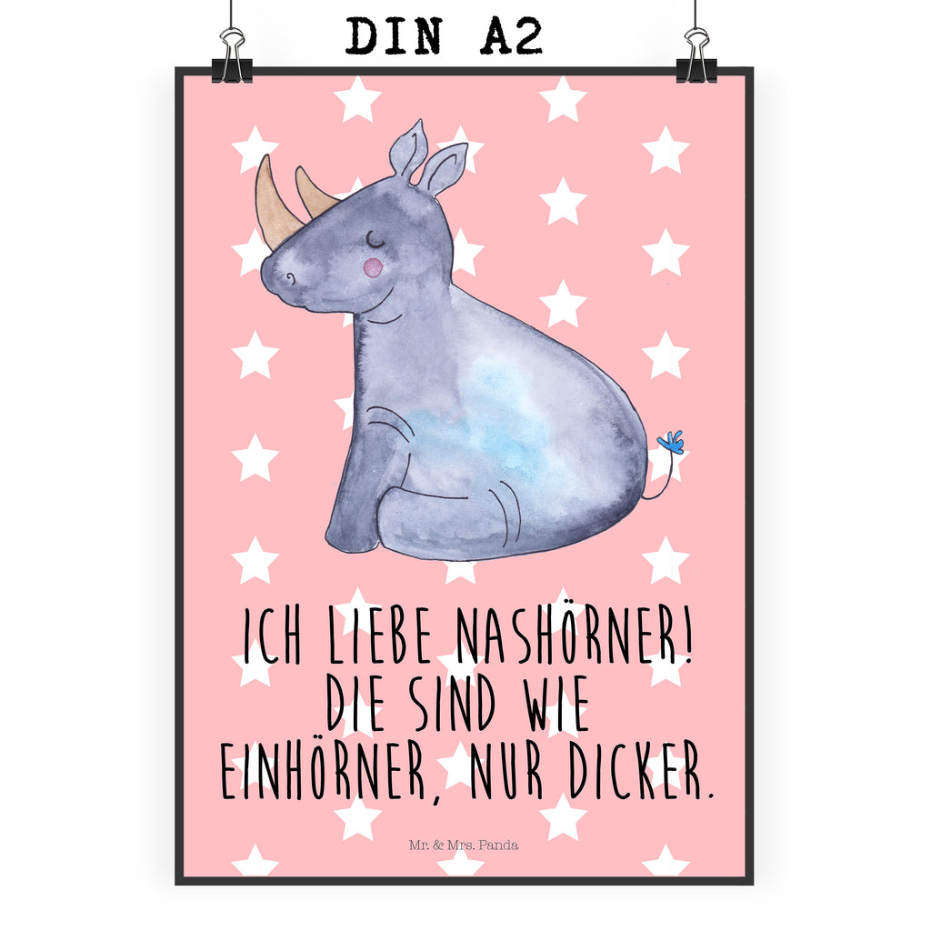 Poster Einhorn Nashorn Poster, Wandposter, Bild, Wanddeko, Küchenposter, Kinderposter, Wanddeko Bild, Raumdekoration, Wanddekoration, Handgemaltes Poster, Mr. & Mrs. Panda Poster, Designposter, Kunstdruck, Posterdruck, Einhorn, Einhörner, Einhorn Deko, Pegasus, Unicorn, Regenbogen, witzig, lustig, Zoo, Glitzer, Einhornpower, Erwachsenwerden, Nashorn, Nashörner