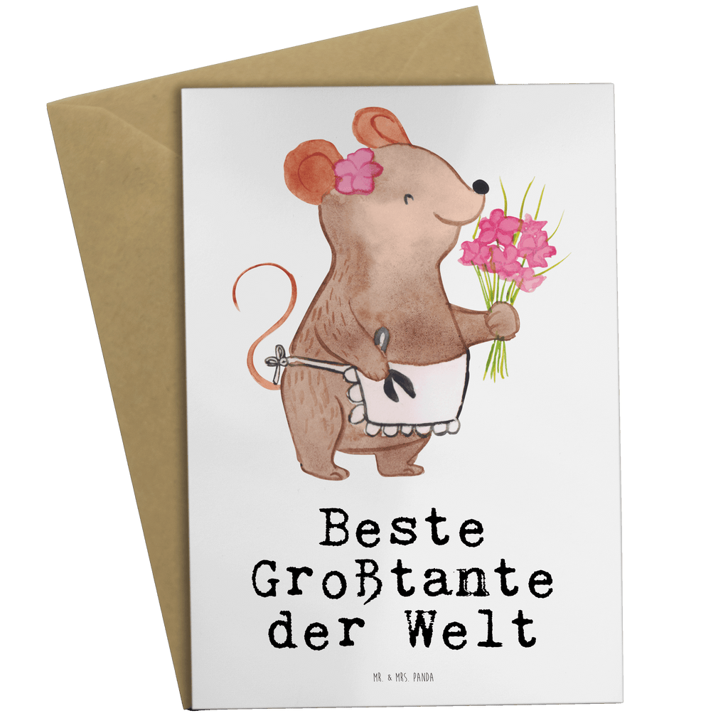 Grußkarte Maus Beste Großtante der Welt Grußkarte, Klappkarte, Einladungskarte, Glückwunschkarte, Hochzeitskarte, Geburtstagskarte, Karte, Ansichtskarten, für, Dankeschön, Geschenk, Schenken, Geburtstag, Geburtstagsgeschenk, Geschenkidee, Danke, Bedanken, Mitbringsel, Freude machen, Geschenktipp, Großtante, Grosstante, Tante, Lieblingstante, Familie, Schwester, Tanten, Kleinigkeit, Beste, Nichte, Neffe, Groß