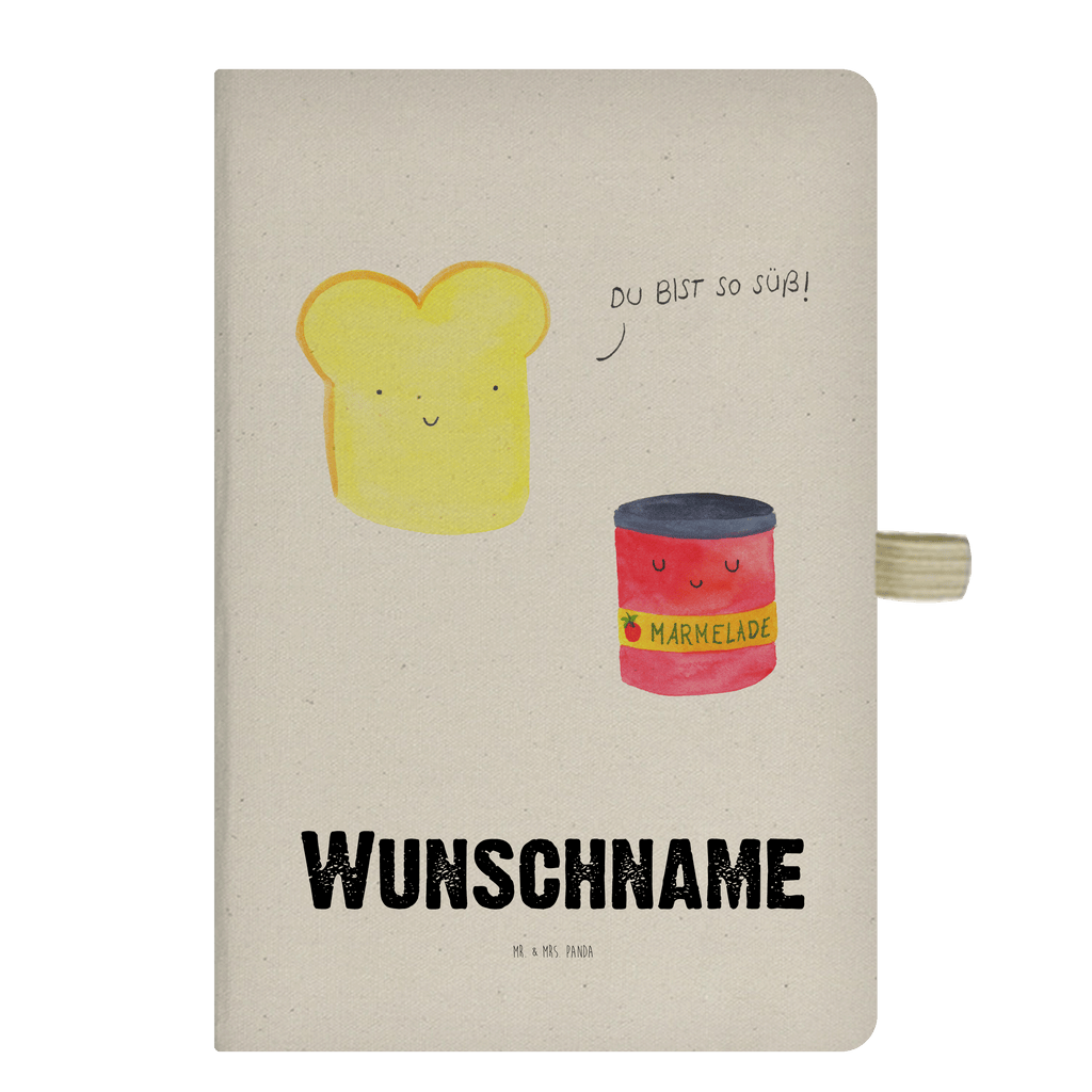 DIN A4 Personalisiertes Notizbuch Toast & Marmelade Personalisiertes Notizbuch, Notizbuch mit Namen, Notizbuch bedrucken, Personalisierung, Namensbuch, Namen, Tiermotive, Gute Laune, lustige Sprüche, Tiere, Toast, Marmelade, Dreamteam, süße Postkarte, süß, Küche Deko, Küche Spruch, Frühstück Einladung, Brot, Toastbrot