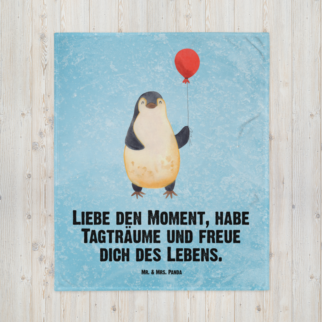 Kuscheldecke Pinguin Luftballon Decke, Wohndecke, Tagesdecke, Wolldecke, Sofadecke, Pinguin, Pinguine, Luftballon, Tagträume, Lebenslust, Geschenk Freundin, Geschenkidee, beste Freundin, Motivation, Neustart, neues Leben, Liebe, Glück