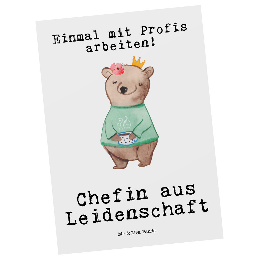 Postkarte Chefin aus Leidenschaft Postkarte, Karte, Geschenkkarte, Grußkarte, Einladung, Ansichtskarte, Geburtstagskarte, Einladungskarte, Dankeskarte, Ansichtskarten, Einladung Geburtstag, Einladungskarten Geburtstag, Beruf, Ausbildung, Jubiläum, Abschied, Rente, Kollege, Kollegin, Geschenk, Schenken, Arbeitskollege, Mitarbeiter, Firma, Danke, Dankeschön, CEO, Chefin, Führungskraft, Geschäftsinhaberin, Firmeninhaberin, Unternehmensinhaberin, Direktorin, Leiterin