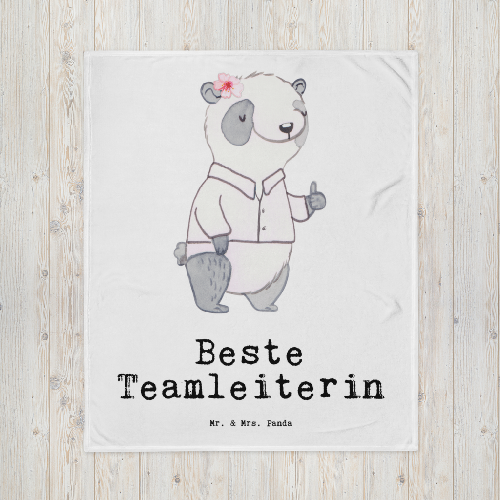 Kuscheldecke Panda Beste Teamleiterin Decke, Wohndecke, Tagesdecke, Wolldecke, Sofadecke, für, Dankeschön, Geschenk, Schenken, Geburtstag, Geburtstagsgeschenk, Geschenkidee, Danke, Bedanken, Mitbringsel, Freude machen, Geschenktipp, Teamleiterin, Seminarleiterin, Gruppenleiterin, Leiterin, Kollegin, Chefin, Vorgesetzte, Abschied, Abschiedsgeschenk, Ruhestand