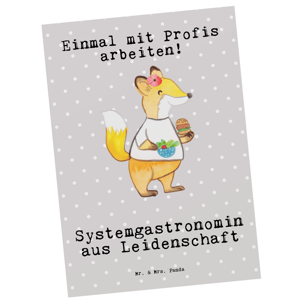 Postkarte Systemgastronomin aus Leidenschaft Postkarte, Karte, Geschenkkarte, Grußkarte, Einladung, Ansichtskarte, Geburtstagskarte, Einladungskarte, Dankeskarte, Ansichtskarten, Einladung Geburtstag, Einladungskarten Geburtstag, Beruf, Ausbildung, Jubiläum, Abschied, Rente, Kollege, Kollegin, Geschenk, Schenken, Arbeitskollege, Mitarbeiter, Firma, Danke, Dankeschön