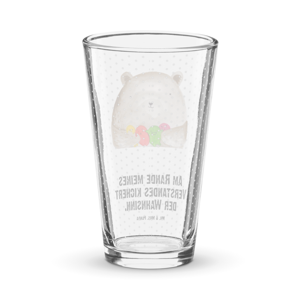 Premium Trinkglas Bär Gefühl Trinkglas, Glas, Pint Glas, Bierglas, Cocktail Glas, Wasserglas, Bär, Teddy, Teddybär, Wahnsinn, Verrückt, Durchgedreht