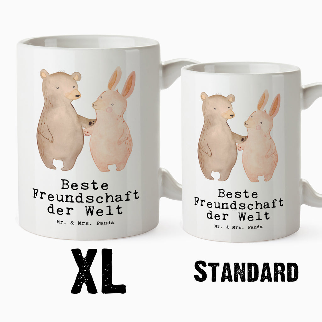 XL Tasse Hase Beste Freundschaft der Welt XL Tasse, Große Tasse, Grosse Kaffeetasse, XL Becher, XL Teetasse, spülmaschinenfest, Jumbo Tasse, Groß, für, Dankeschön, Geschenk, Schenken, Geburtstag, Geburtstagsgeschenk, Geschenkidee, Danke, Bedanken, Mitbringsel, Freude machen, Geschenktipp, Freundschaft, Freunde, Freunde fürs Leben, best friends, Freundin, Freund, Clique, Kumpel, bae, bff