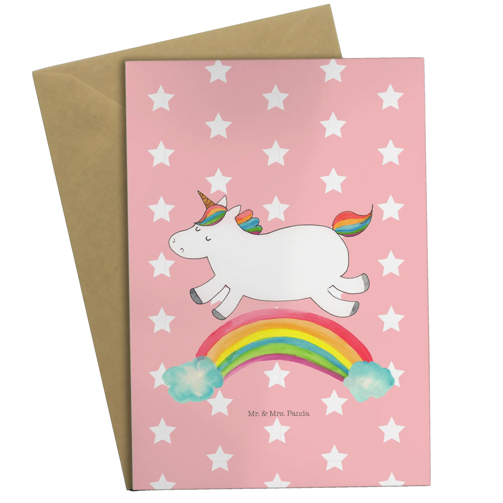 Grußkarte Einhorn Regenbogen Grußkarte, Klappkarte, Einladungskarte, Glückwunschkarte, Hochzeitskarte, Geburtstagskarte, Karte, Ansichtskarten, Einhorn, Einhörner, Einhorn Deko, Pegasus, Unicorn, Regenbogen, Glitzer, Einhornpower, Erwachsenwerden, Einhornautobahn