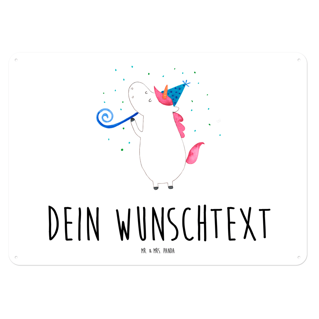 Personalisiertes Blechschild Einhorn Party Blechschild, Metallschild, Geschenk Schild, Schild, Magnet-Metall-Schild, Deko Schild, Wandschild, Wand-Dekoration, Türschild, Einhorn, Einhörner, Einhorn Deko, Pegasus, Unicorn, Glitzer, Konfetti, Party, Geburtstag, Feier, Fest, Alkohol, Disco, Club