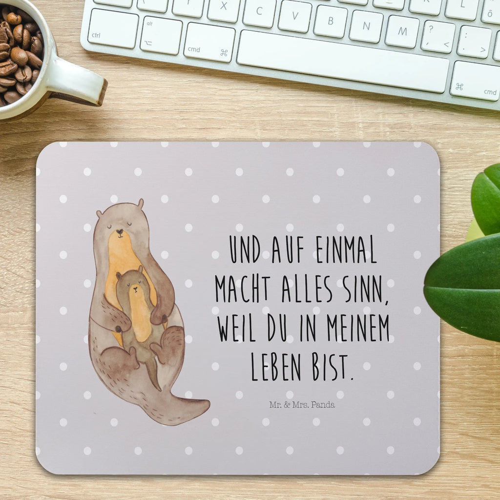 Mauspad Otter mit Kind Mousepad, Computer zubehör, Büroausstattung, PC Zubehör, Arbeitszimmer, Mauspad, Einzigartiges Mauspad, Designer Mauspad, Mausunterlage, Mauspad Büro, Otter, Fischotter, Seeotter, Otter Seeotter See Otter