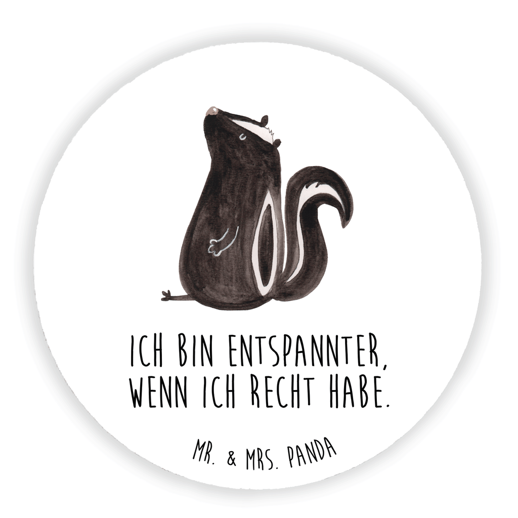 Rund Magnet Stinktier sitzend Kühlschrankmagnet, Pinnwandmagnet, Souvenir Magnet, Motivmagnete, Dekomagnet, Whiteboard Magnet, Notiz Magnet, Kühlschrank Dekoration, Stinktier, Skunk, Wildtier, Raubtier, Stinker, Stinki, Spruch, Büro, Recht, Besserwisser