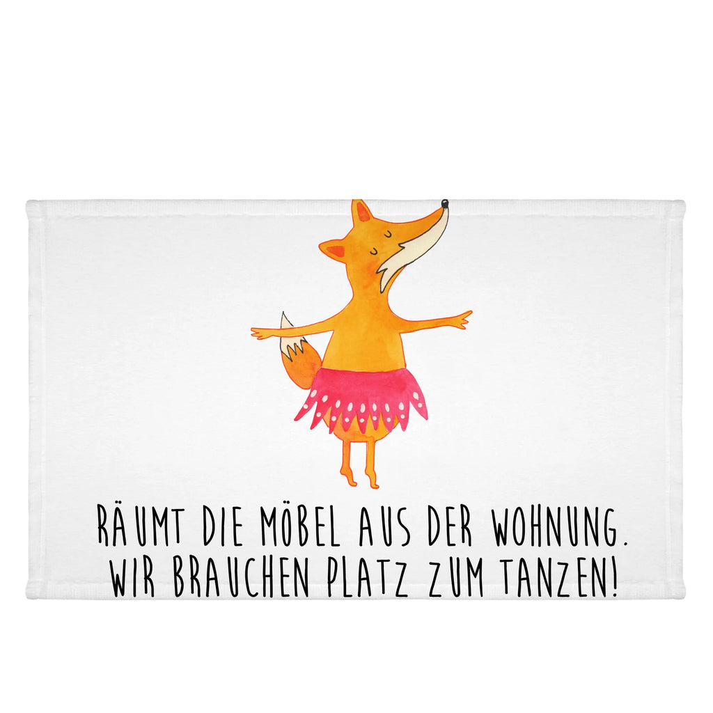 Handtuch Fuchs Ballerina Handtuch, Badehandtuch, Badezimmer, Handtücher, groß, Kinder, Baby, Fuchs, Fuchs Spruch, Füchse, Füchsin, Ballerina, Ballett, Tänzerin, Tanzen, Party, Einladung, Geburtstag