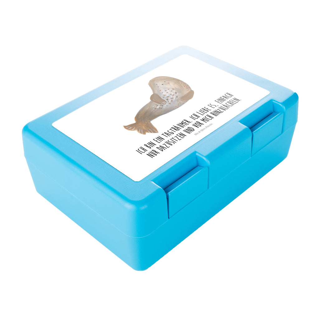 Brotdose Robbe Lachen Brotbox, Snackbox, Lunch box, Butterbrotdose, Brotzeitbox, Tiermotive, Gute Laune, lustige Sprüche, Tiere, Robbe, Robben, Seehund, Strand, Meerestier, Ostsee, Nordsee