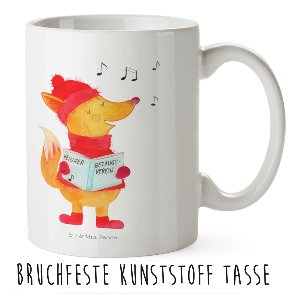 Kindertasse Fuchs Sänger Kindertasse, Kinder Tasse, Kunststoff Tasse, Kindergarten Tasse, Trinkbecher, Camping Becher, Kaffeetasse, Kunststoffbecher, Kindergartenbecher, Outdoorgeschirr, Kunststoffgeschirr, Reisebecher, Reisetasse, Kinderbecher, Bruchfeste Tasse, Bruchsichere Tasse, Plastik Tasse, Plastiktasse, Winter, Weihnachten, Weihnachtsdeko, Nikolaus, Advent, Heiligabend, Wintermotiv, Fuchs, Füchse, Sänger, Geschenk Sänger, Singen, Weihnachtslieder