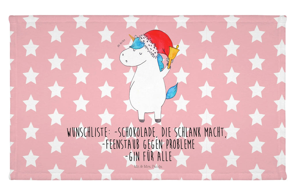 Handtuch Einhorn Weihnachtsmann Handtuch, Badehandtuch, Badezimmer, Handtücher, groß, Kinder, Baby, Einhorn, Einhörner, Einhorn Deko, Pegasus, Unicorn, Gin, Schokolade, Schoki, Weihnachten, Weihnachtsmann, Nikolaus, Wunschzettel, Wunschliste, Feenstaub