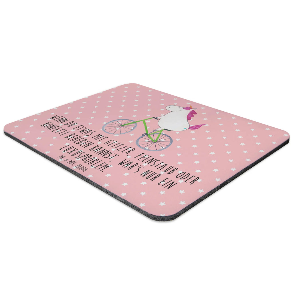 Mauspad Einhorn Radfahrer Mousepad, Computer zubehör, Büroausstattung, PC Zubehör, Arbeitszimmer, Mauspad, Einzigartiges Mauspad, Designer Mauspad, Mausunterlage, Mauspad Büro, Einhorn, Einhörner, Einhorn Deko, Pegasus, Unicorn, Radfahren, Radfahrer, Rad, Bike, Feenstaub, Konfetti, Luxusproblem, Kummer, Liebeskummer