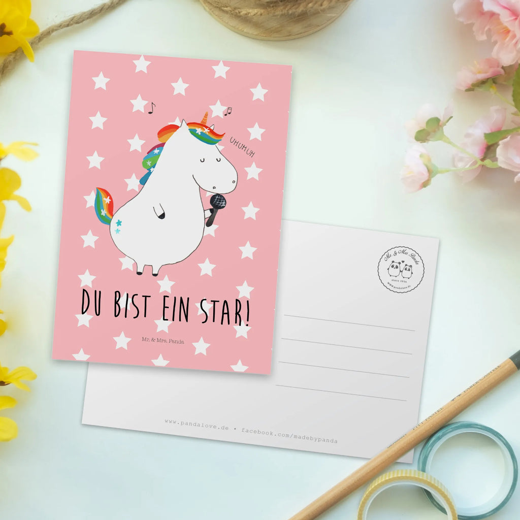 Postkarte Einhorn Sänger Postkarte, Karte, Geschenkkarte, Grußkarte, Einladung, Ansichtskarte, Geburtstagskarte, Einladungskarte, Dankeskarte, Ansichtskarten, Einladung Geburtstag, Einladungskarten Geburtstag, Einhorn, Einhörner, Einhorn Deko, Pegasus, Unicorn, Glitzer, Konfetti, Party, Geburtstag, Feier, Fest, Disco, Sängerin, Sänger, Freundin