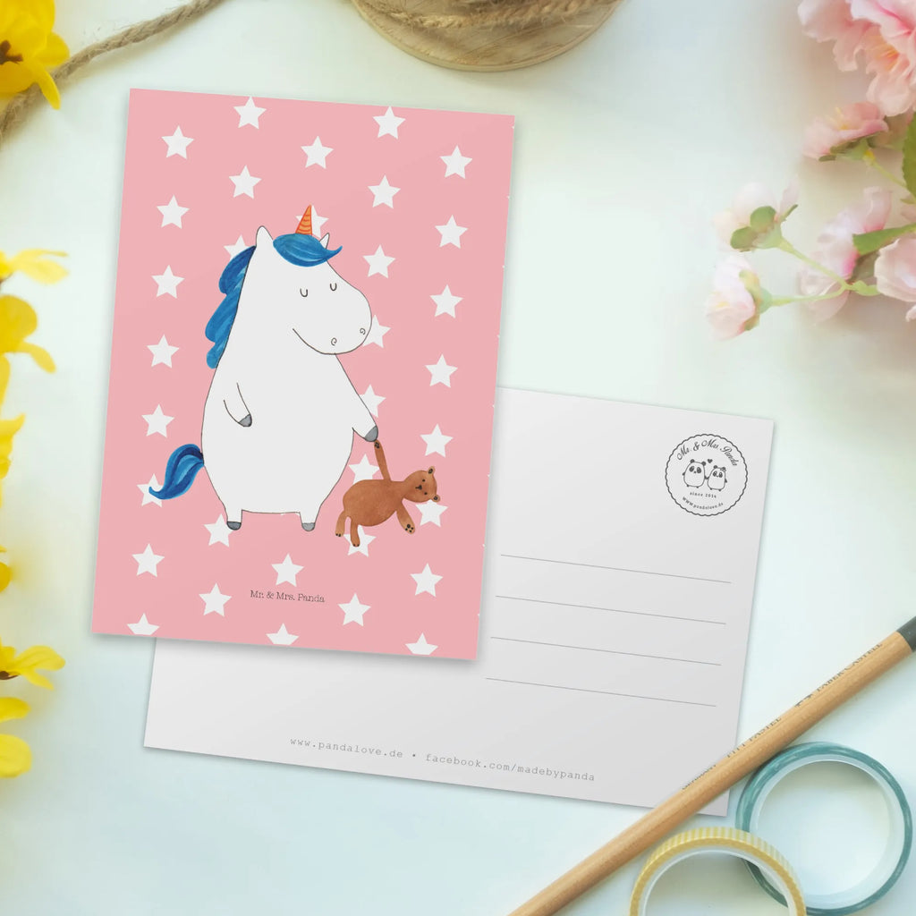 Postkarte Einhorn Teddy Postkarte, Karte, Geschenkkarte, Grußkarte, Einladung, Ansichtskarte, Geburtstagskarte, Einladungskarte, Dankeskarte, Ansichtskarten, Einladung Geburtstag, Einladungskarten Geburtstag, Einhorn, Einhörner, Einhorn Deko, Pegasus, Unicorn, schlafen, gute Nacht, Single, Bett, Träumen, Freundin, Singleleben